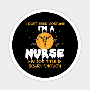 Funny halloween nurse Magnet